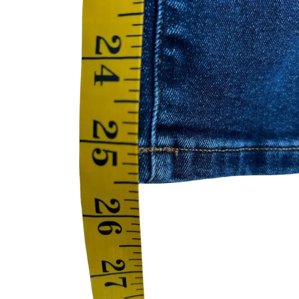 Everlane High-Rise Skinny Ankle Jean Women's Size 26 in Deep Indigo - Picture 6 of 7